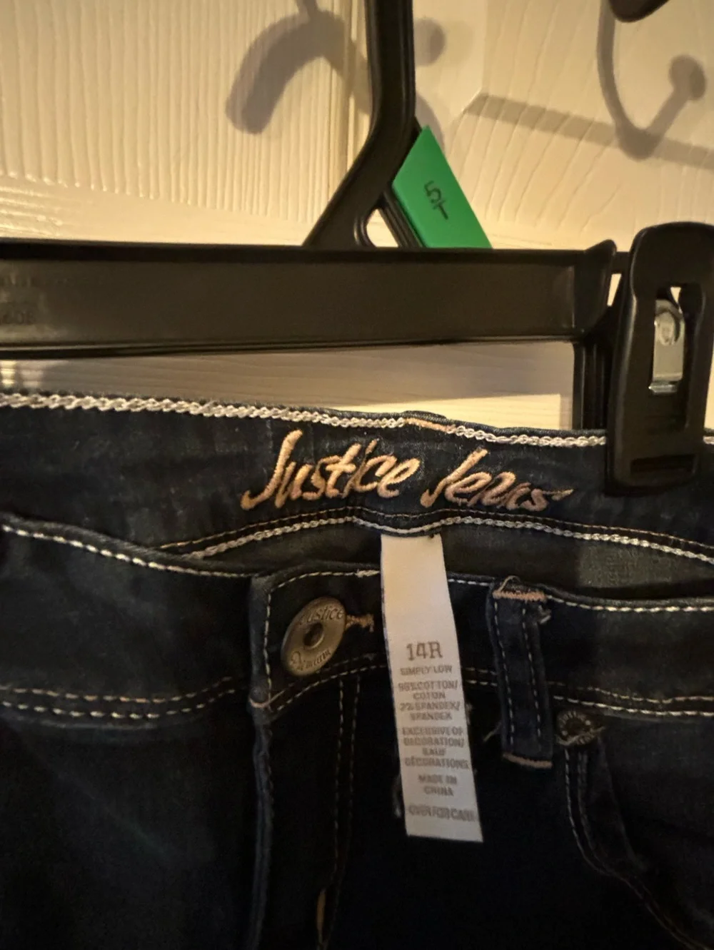 Justice Dark Blue Girls Jeans